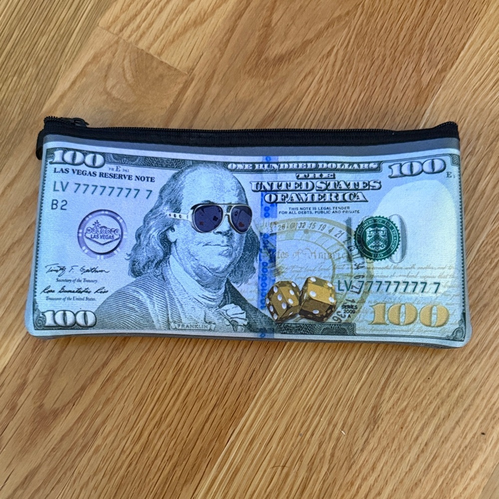 Dollar Bill Design Pencil Case